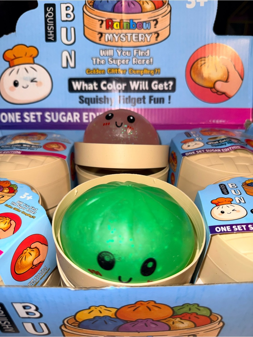 Glow in the Dark Squishy Bun Mystery Toy - Squish Buddy
